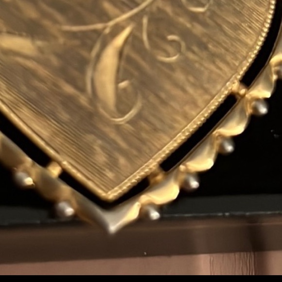 Vintage heart Vermeil charm this is also very old from Italy - Picture 4 of 4